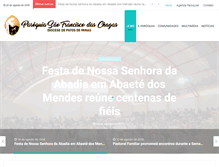 Tablet Screenshot of paroquiasaofranciscorio.com.br